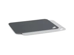 Zeller Schneidebretter<Schneidematten-Set Kunststoff 2-teilig 29 cm x 38 cm Anthrazit/Grau Anthrazit Grau