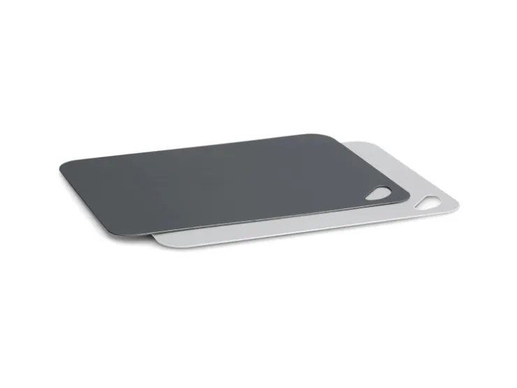Zeller Schneidebretter<Schneidematten-Set Kunststoff 2-teilig 29 cm x 38 cm Anthrazit/Grau Anthrazit Grau