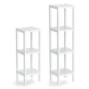 Clearance Zeller Standregal mit 3 Ablagen MDF 22 cm x 22 cm x 65 cm Weiß