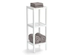 Clearance Zeller Standregal mit 3 Ablagen MDF 22 cm x 22 cm x 65 cm Weiß