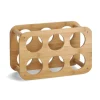 Outlet Zeller Weinregal Bambus für 6 Flaschen 16 cm x 24 cm x 38 cm Natur