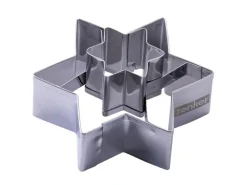 Clearance Zenker Ausstecher Linzer Stern 2 in 1 Silber Küchenhelfer