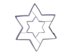 Clearance Zenker Ausstecher Linzer Stern 2 in 1 Silber Küchenhelfer