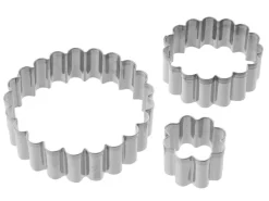 Discount Ausstecher-Set 3-teilig Edelstahl Küchenhelfer