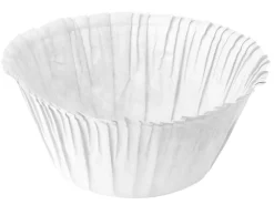 Clearance Muffin-Pergamentbackförmchen Ø 5 cm x 3,5 cm Weiß 30 Stück Küchenhelfer