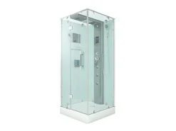 AcquaVapore Einhebelmischer<AquaVapore Dampfdusche Duschtempel Sauna Dusche Duschkabine D38-00L2-EC 80x80 cm