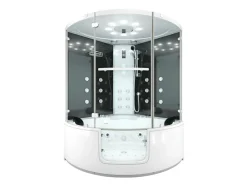 AcquaVapore AquaVapore Dampfdusche Whirlpool Dusche Duschkabine K60-SW-EH-EC 140x140cm