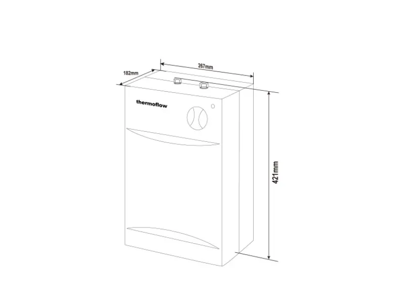 Untertischspeicher UT5SETOVALIS mit Niederdruckarmatur 5 Liter Warmwasserspeicher